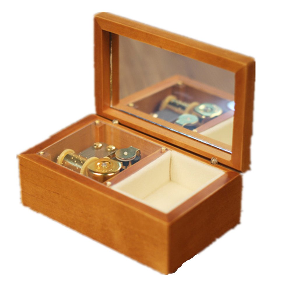 オルゴール内臓　木製ジュエリーボックス Amazon.co.jp: Lily Garden 木製機械式オルゴールジュエリーボックス